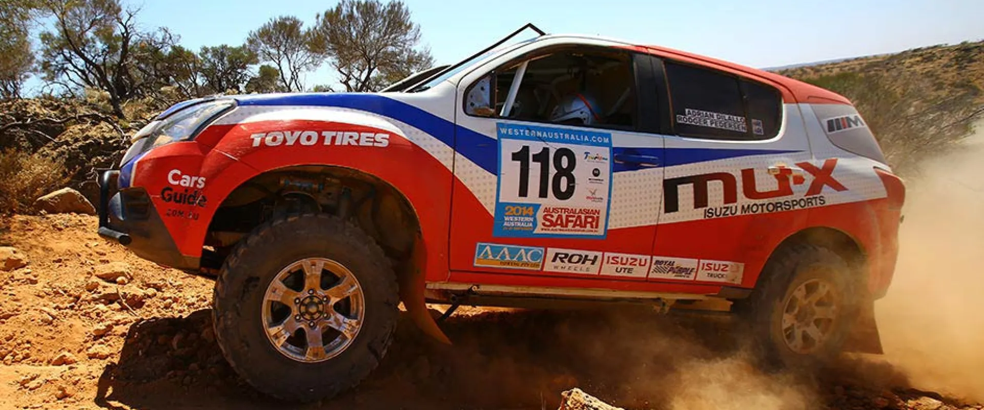 Terrain offroad wheels - Isuzu MU-X excels in Australasian Safari with ROH