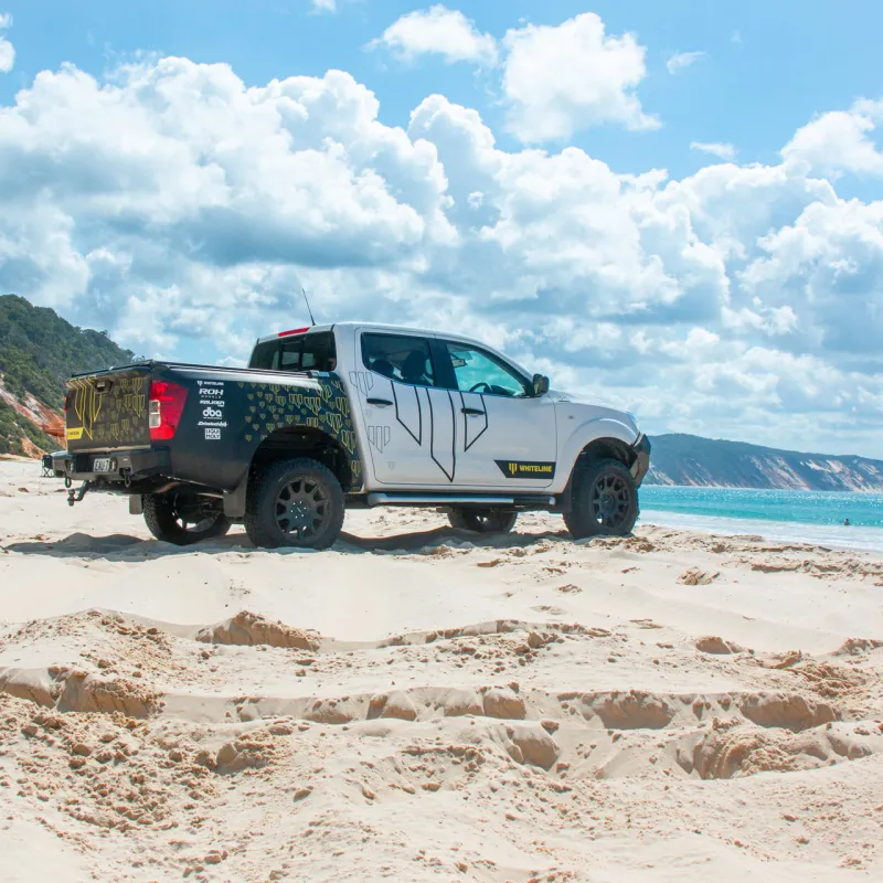 Whiteline NP300 with ROH Invader flow forged 4WD wheels