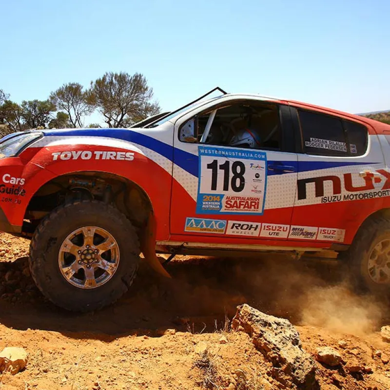 Terrain offroad wheels - Isuzu MU-X excels in Australasian Safari with ROH